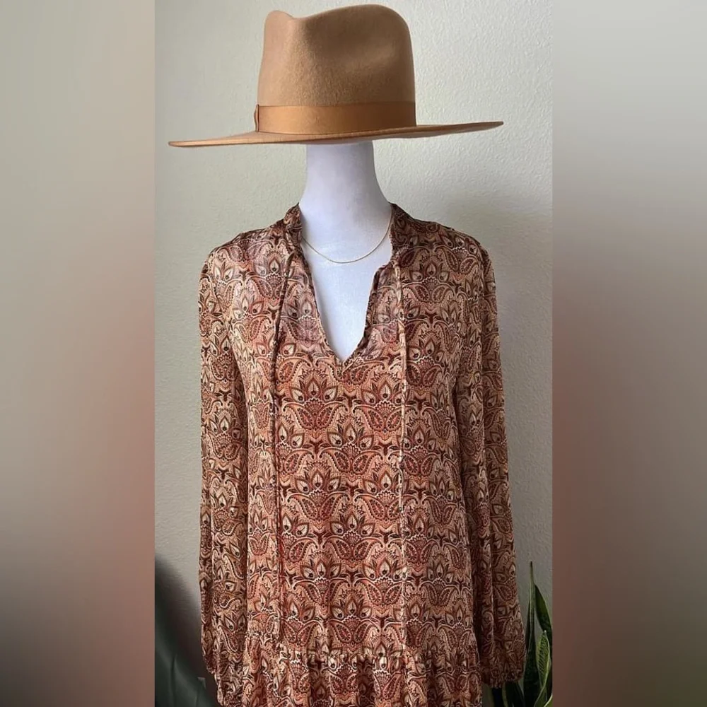 NWT- Ces Femme - Western Boho Maxi Dress - Picture 4 of 10